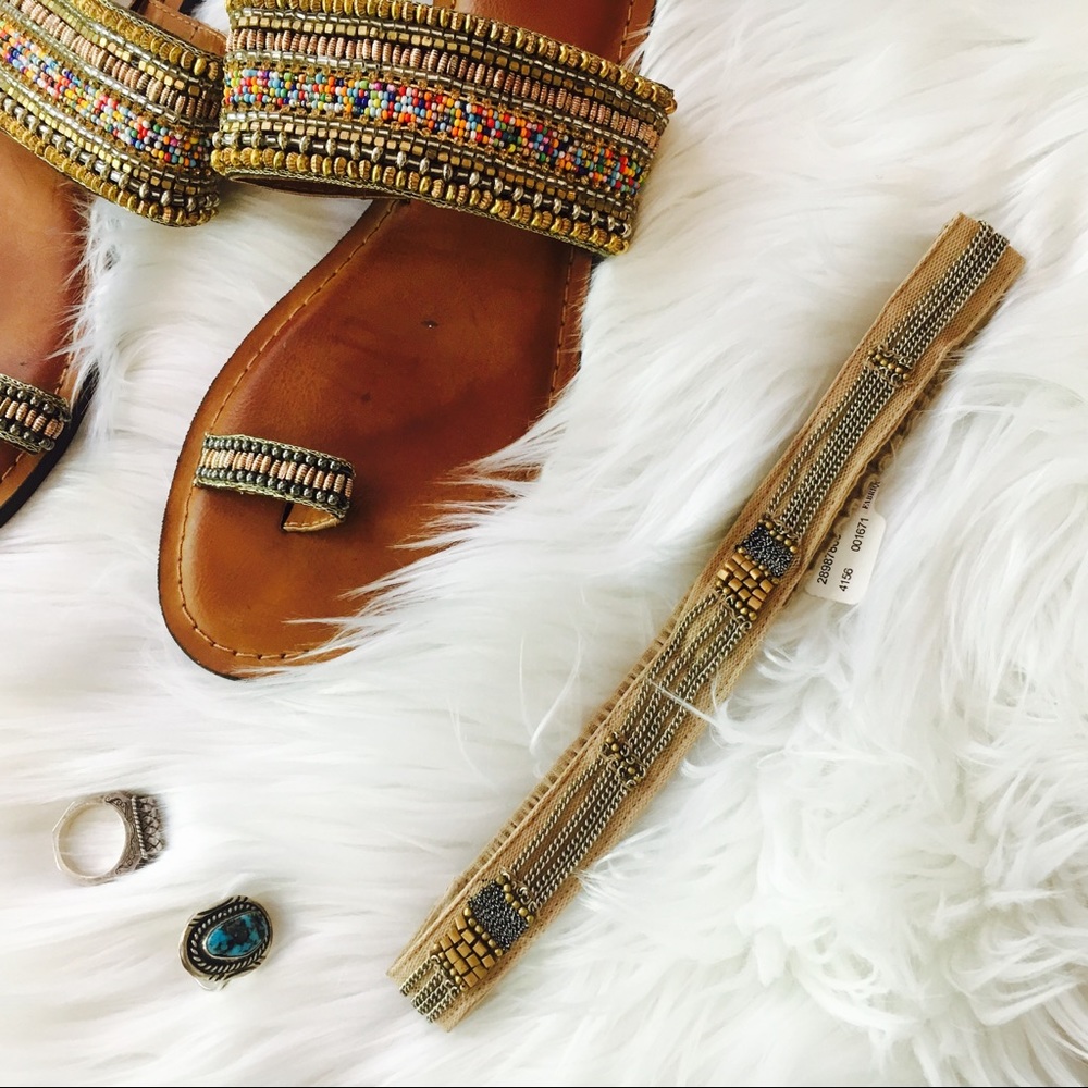Price Firm! Free People Beaded chain headwrap